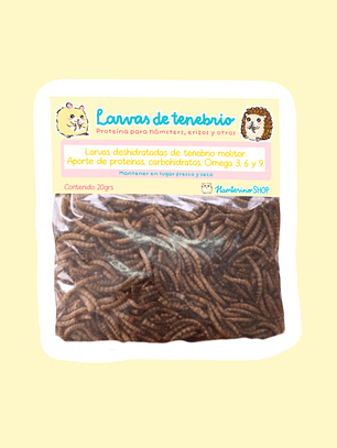 Tenebrios Deshidratados 20 grs