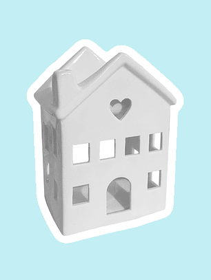 Refugio cerámica forma de casa