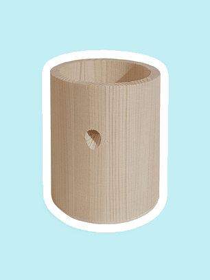 Portabebedero de madera