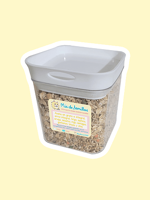 Mix 13 semillas en contenedor hermético