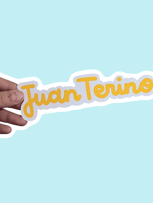 Adhesivo personalizado nombre para hábitat