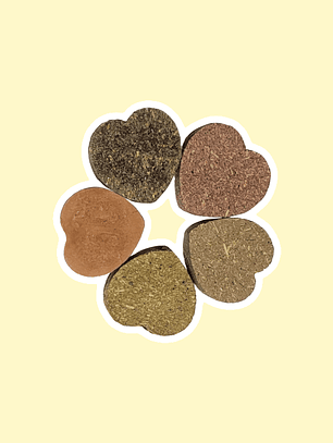 Pastelitos hierbas y flores