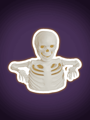 Lámpara decorativa esqueleto