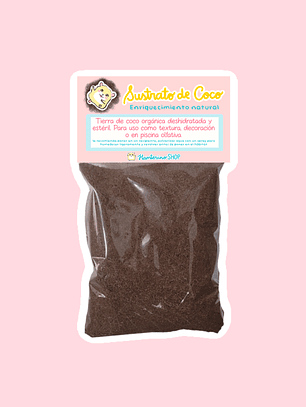 Sobre de textura sustrato de coco