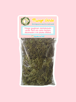 Sobre de textura Musgo verde