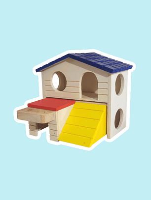 Casita madera 2 niveles