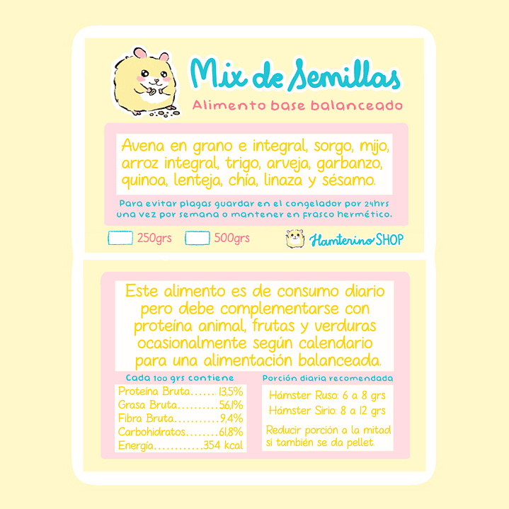 Mix balanceado de 14 Semillas Naturales 5