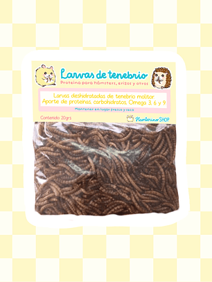 Tenebrios Deshidratados 20 grs