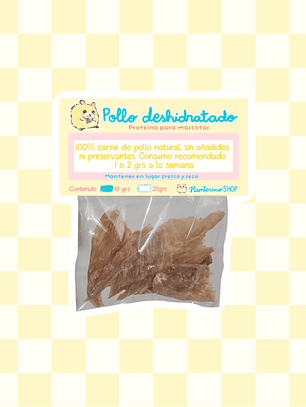 Pollo deshidratado 