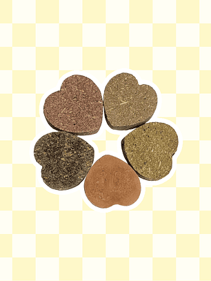 Pastelitos hierbas y flores