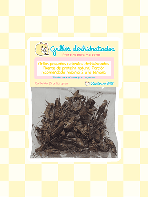 Grillos deshidratados 35 unidades