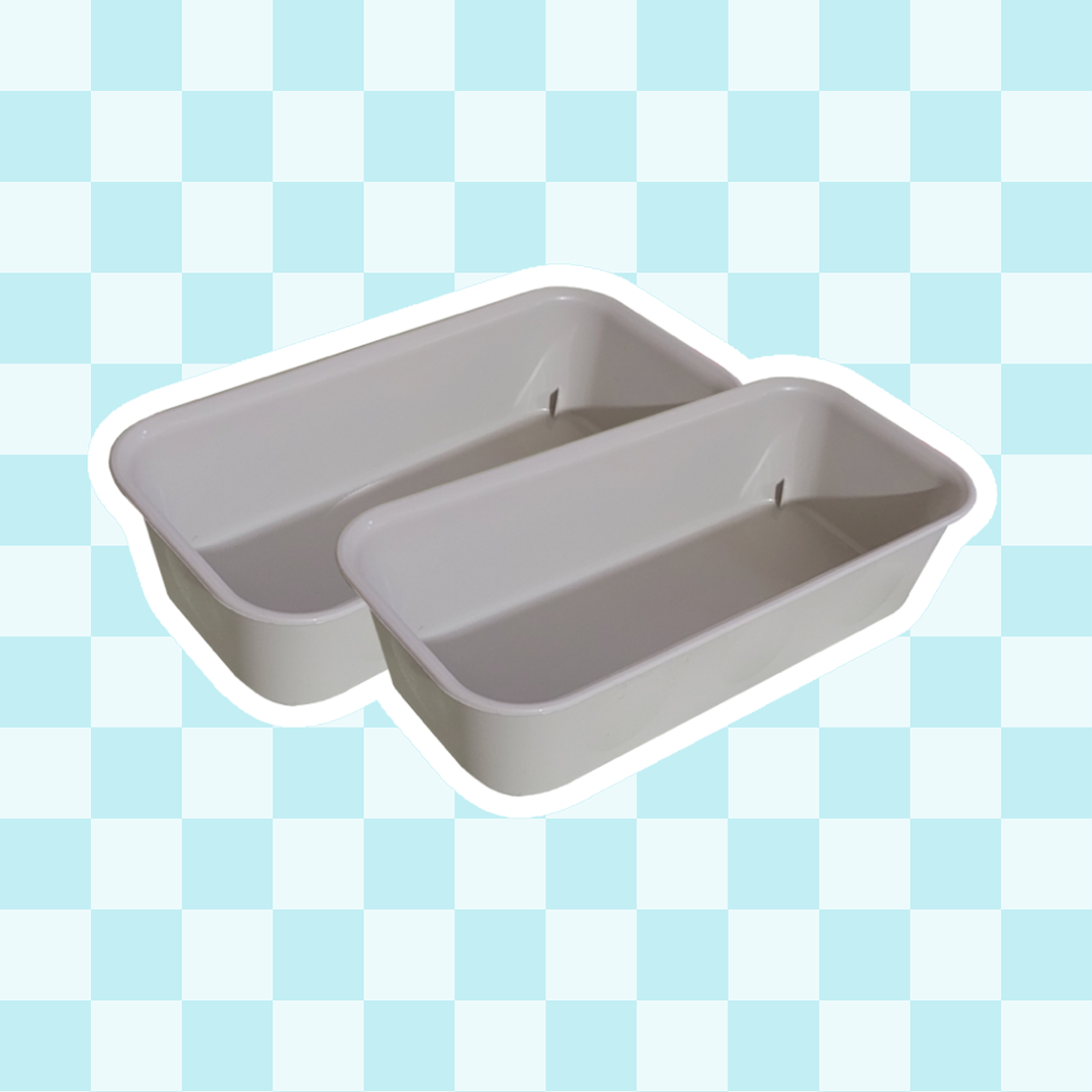 Recipiente rectangular para texturas 2