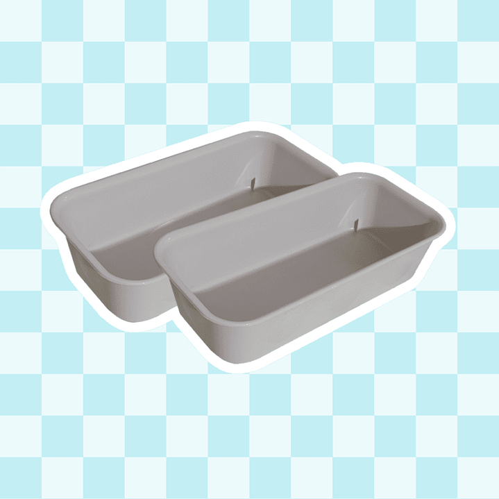 Recipiente rectangular para texturas 2