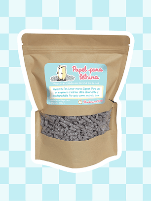 Papel para letrina en forma de pellet