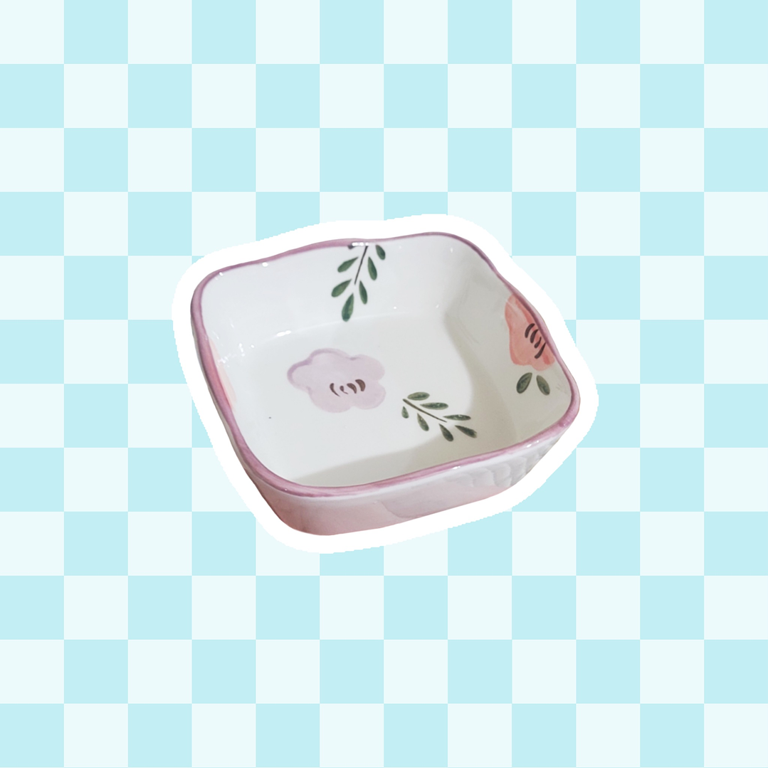 Plato cerámica cuadrado 1