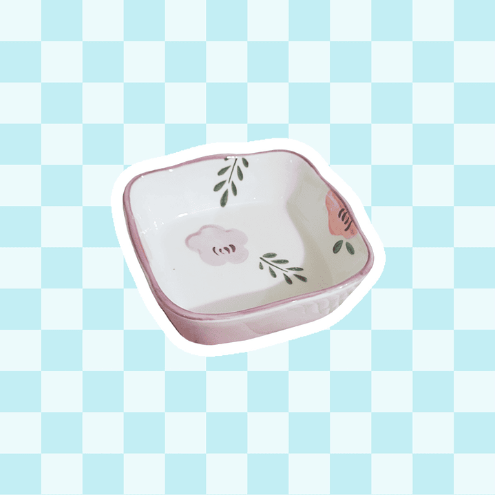 Plato cerámica cuadrado 1