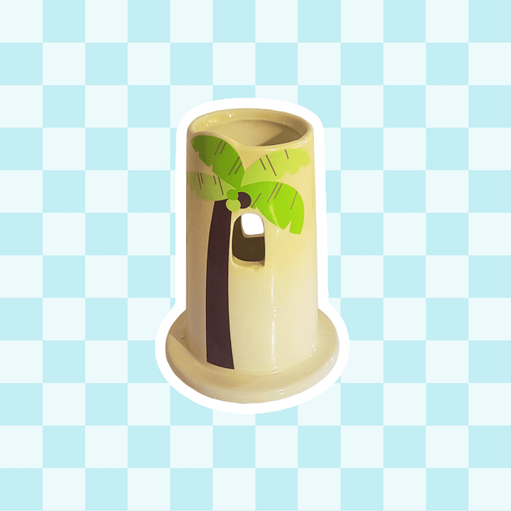 Portabebedero cerámico palmera 2