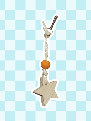 Mordedor colgante forma de estrella