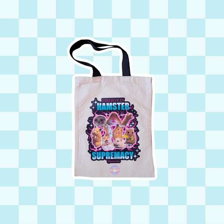 Bolsa Totebag Hámster supremacy 1