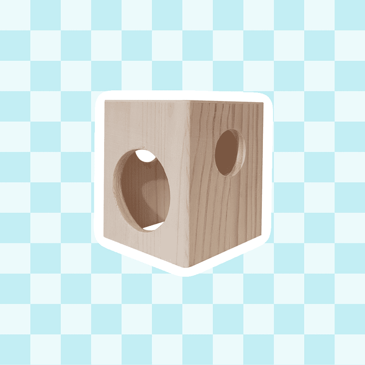 Casita madera con ventanas 1