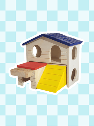 Casita madera 2 niveles