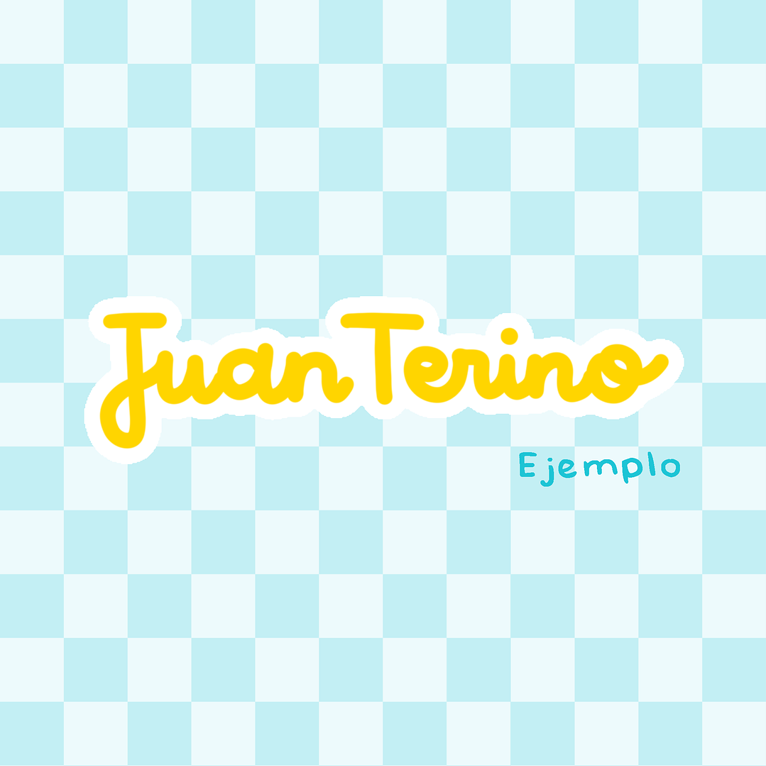 Adhesivo personalizado nombre para hábitat 2