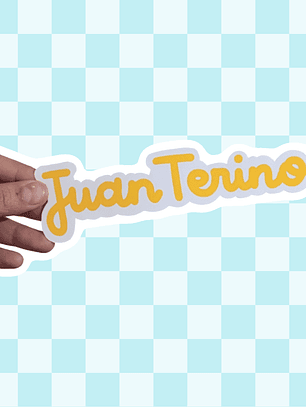 Adhesivo personalizado nombre para hábitat