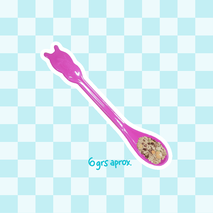 Cucharita plástica para mix de semillas 4