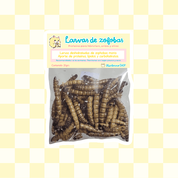 Larvas de Zofobas deshidratadas 20 grs 1