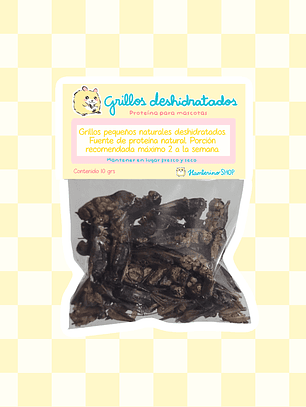 Grillos deshidratados 10 grs