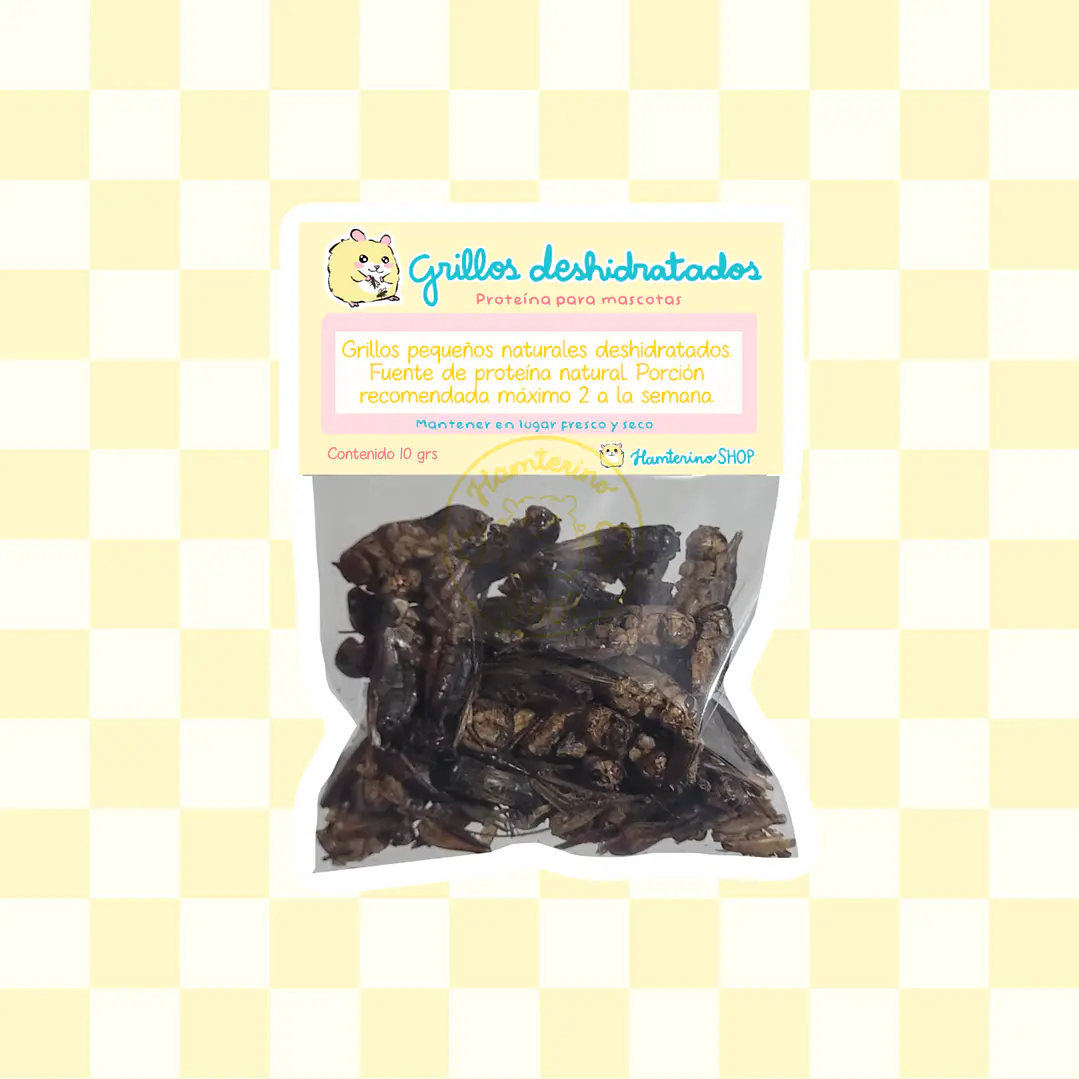 Grillos deshidratados 10 grs 1