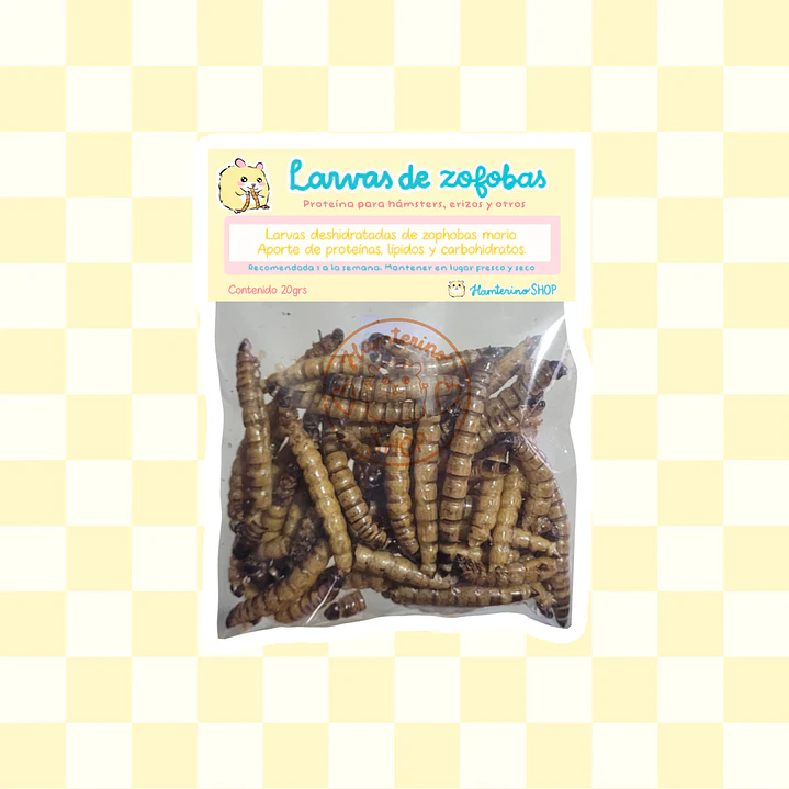 Larvas de Zofobas deshidratadas 20 grs 1