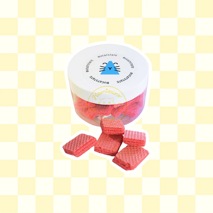 Obleas de mascota sabor frutilla 1