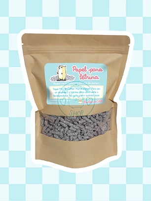 Papel para letrina en forma de pellet
