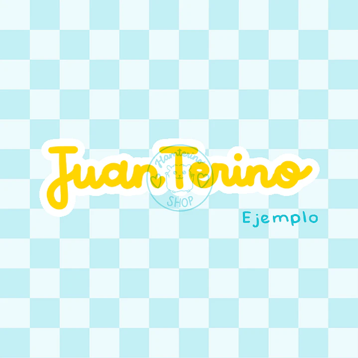 Adhesivo personalizado nombre para hábitat 3