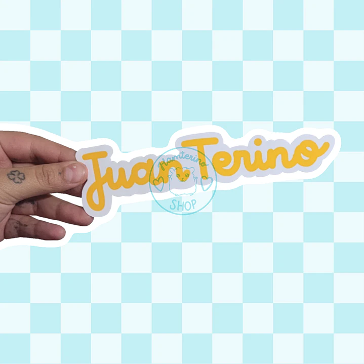 Adhesivo personalizado nombre para hábitat 1