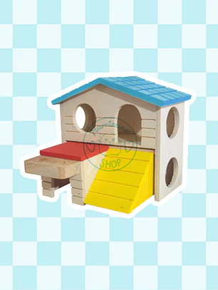 Casita madera 2 niveles