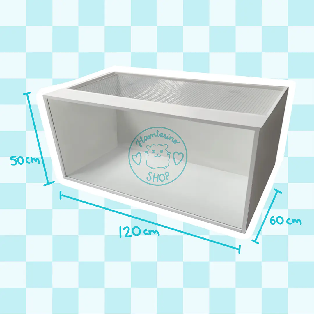 Hábitat terrario para hámster 120x60x50cm 2