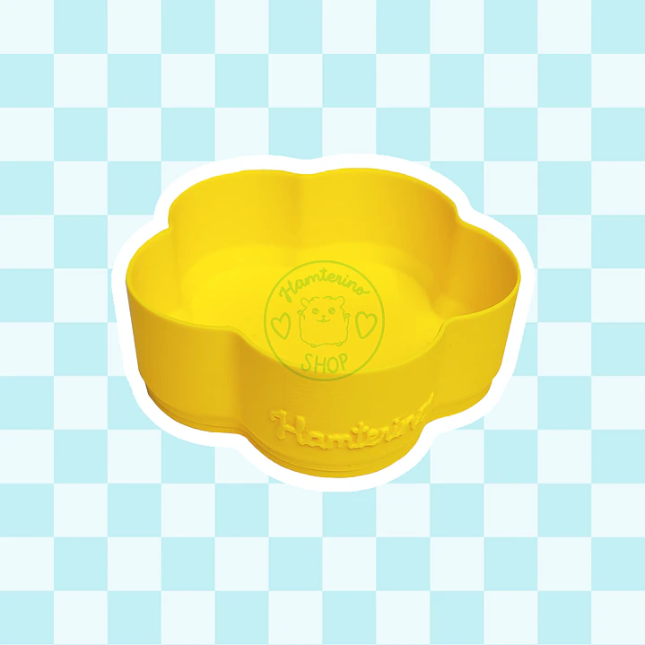 Recipiente forrajeo flor 3D 3