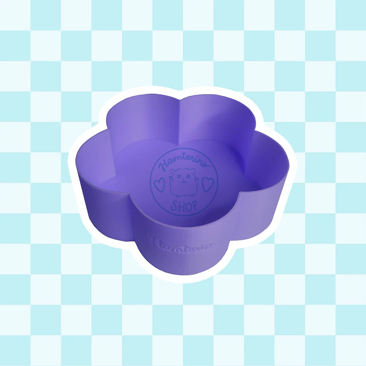 Recipiente forrajeo flor 3D 2