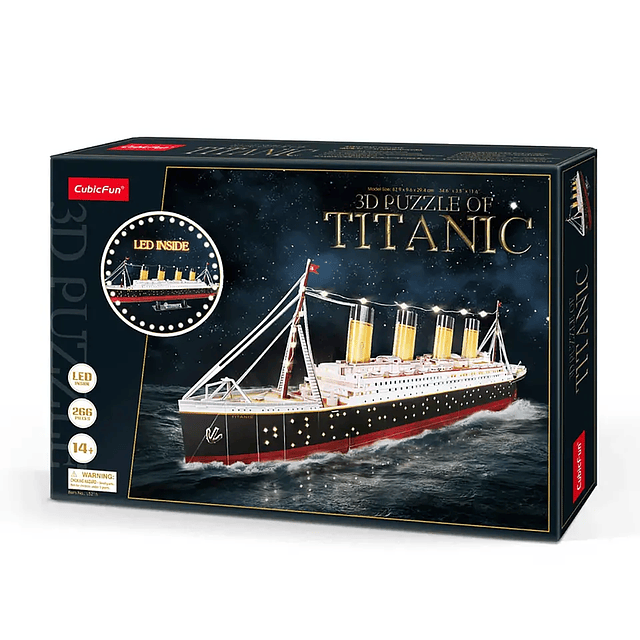 Titanic 3D Led armable Puzzle Cubicfun