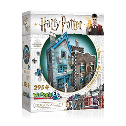 Ollivander's Wand Shop and Scribbulus - Harry Potter Puzzle 3D - Wrebbit