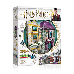 Madam Malkin's and Florean Fortescue's Ice Cream - Harry Potter Puzzles 3D - Wrebbit