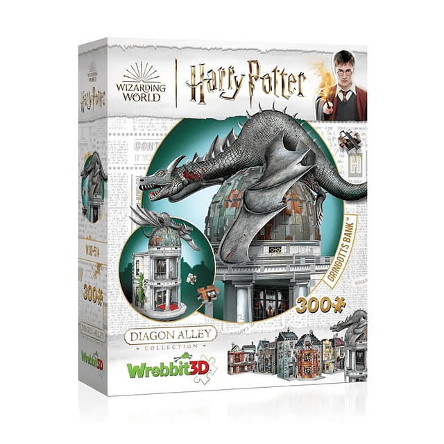 GRINGOTTS BANK - HARRY POTTER PUZZLE 3D - WREBBIT