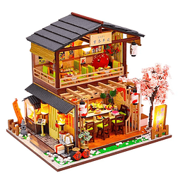 Gibbon Sushi Mini Casa Armable con Exhibidor Hongda
