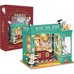 Casita Miniatura Armable Alice's Tea Store (Tienda de te Alicia) - Robotime