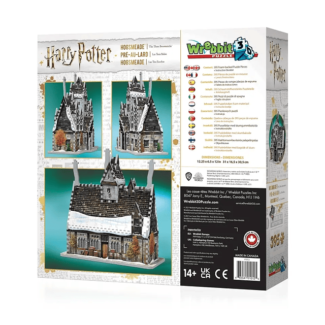 Hogsmeade The Three Broomsticks Puzzle 3D - Wrebbit