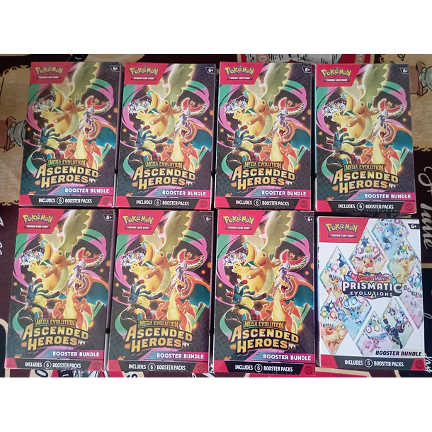 Booster Bundle Ascended heroes y Prismatic Version Inglesa