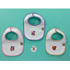 Conjunto de 3 lindas babetes para bebé 2