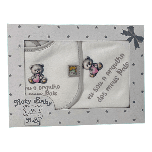 Conjuntos de fralda e babete 100% algodão  Orgulho Dos Pais 5